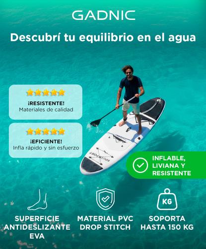 Stand Up Paddle Gadnic Bertha Tabla Inflable Remo Inflador Bolso  - 1