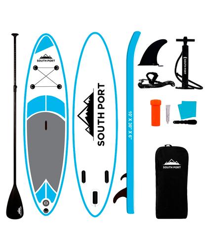 Tabla Paddle Surf South Port By Gadnic Inflable Base Antideslizante Stand Up Board 305 cm Con Remo - 6