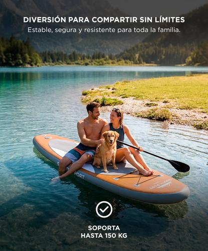 Tabla Paddle Surf South Port By Gadnic Inflable Base Antideslizante EVA Board 305 cm Con Remo - 4