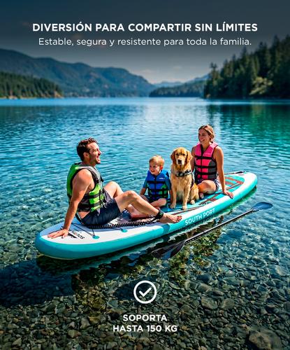 Tabla Paddle Surf South Port By Gadnic Inflable Base Antideslizante Board 305 cm Con Remo - 4