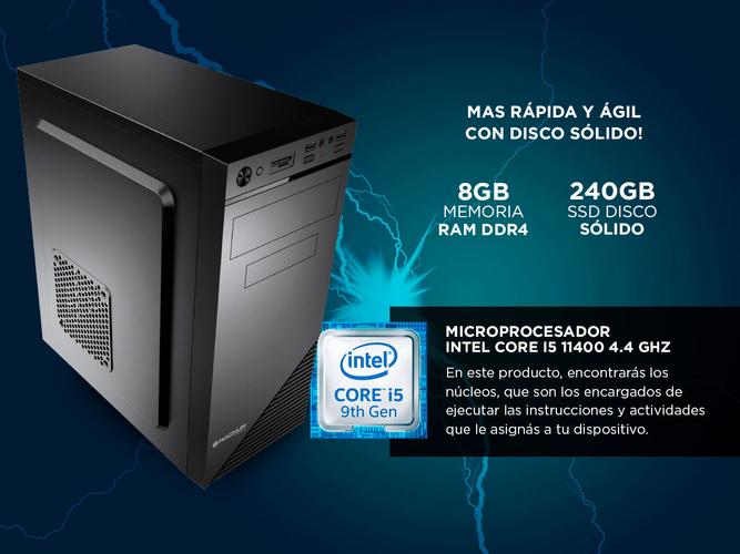Computador Pc Armada Intel Core i5 9400 Ssd 240gb 8gb Kit Teclado y Mouse - 2