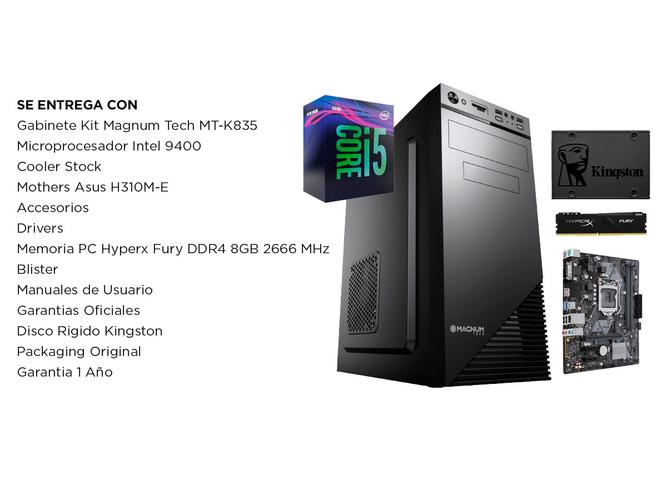 Computador Pc Armada Intel Core i5 9400 Ssd 240gb 8gb Kit Teclado y Mouse - 5