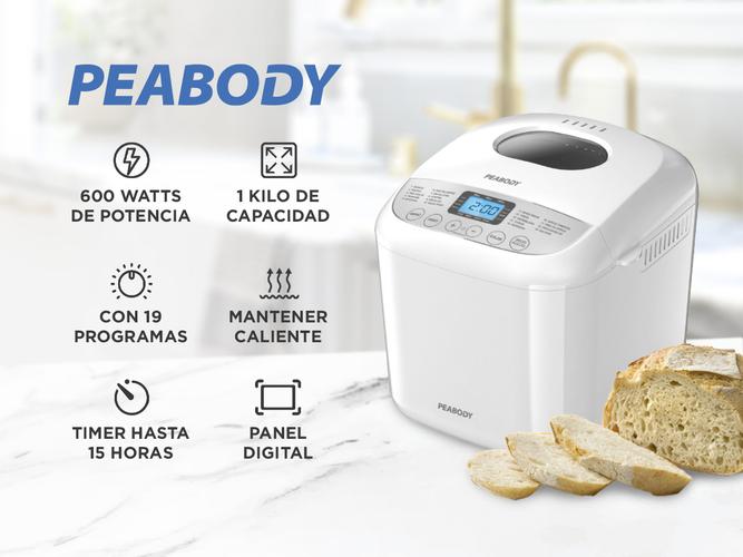 Horno de Pan Peabody 1KG 19 Programas PEFP900B - 1