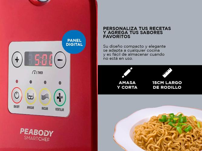 Fabrica De Pastas Peabody PEMP001R 300gr 6 Accesorios - 2
