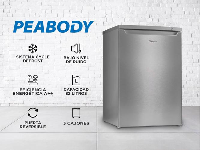 Freezer Peabody Vertical Acero Inox 82L A++ PE-FV90IX - 1