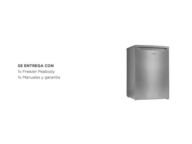 Freezer Peabody Vertical Acero Inox 82L A++ PE-FV90IX - 5