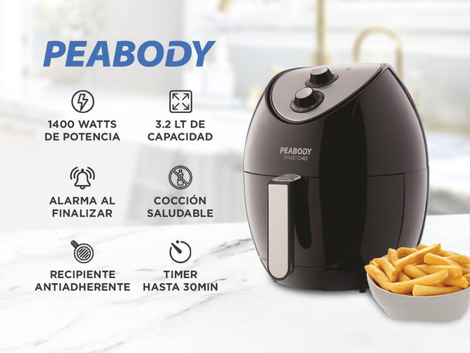 Freidora de Aire Peabody 3.2 Lts 1400 Watts Sin Aceite AF605N - 1