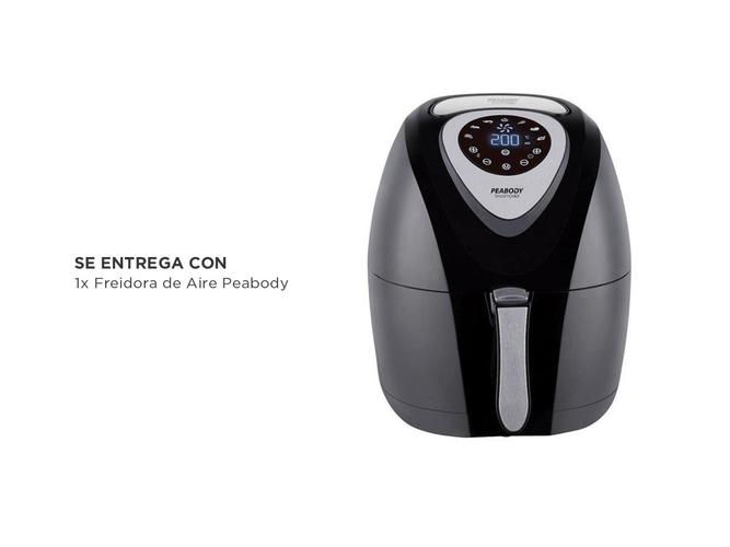 Freidora de Aire Peabody 3.2 Lts 1400 Watts Sin Aceite AF612N - 5