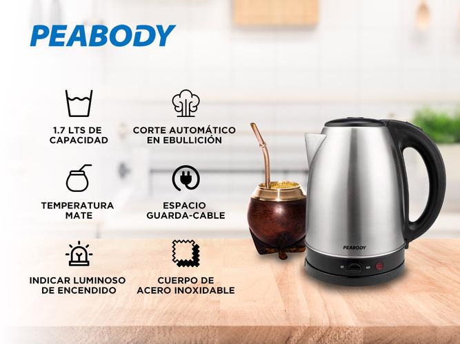 Pava Jarra Eléctrica Peabody 1.7 Lts KA1708 - 1