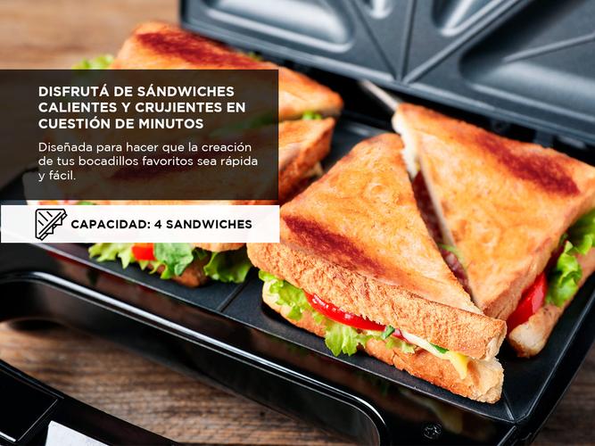 Sandwichera Electrica Peabody S6191 820 Watts - 2