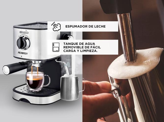 Cafetera Peabody Express Espumador 15Bar 850w Plateado PE-CE4601IX  - 3