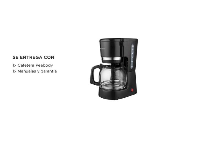 Cafetera Peabody SemiAutomatica De Filtro Goteo 1.5lts Negra PE-CT4205 - 5