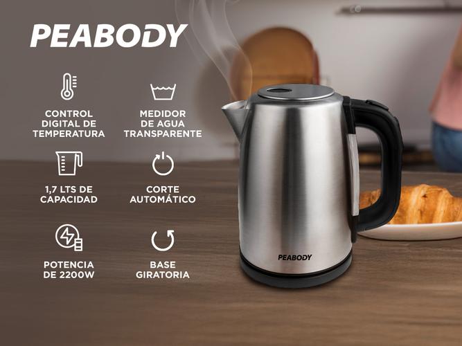 Pava eléctrica inoxidable Digital Peabody 17L PE-DKA1850 - 1