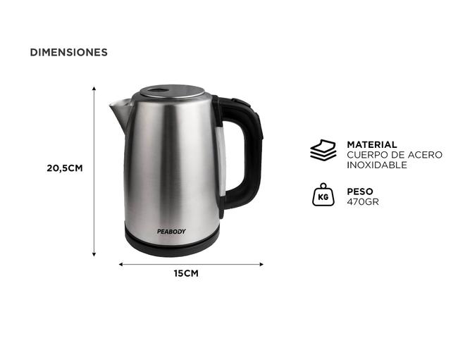 Pava eléctrica inoxidable Digital Peabody 17L PE-DKA1850 - 4