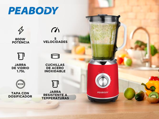  Licuadora Peabody PE-LN805 800w 1.75 L con jarra de vidrio - 1