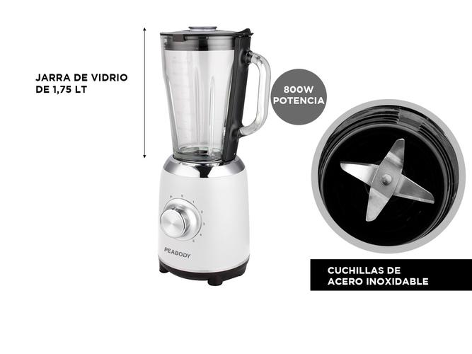  Licuadora Peabody PE-LN805 800w 1.75 L con jarra de vidrio - 4