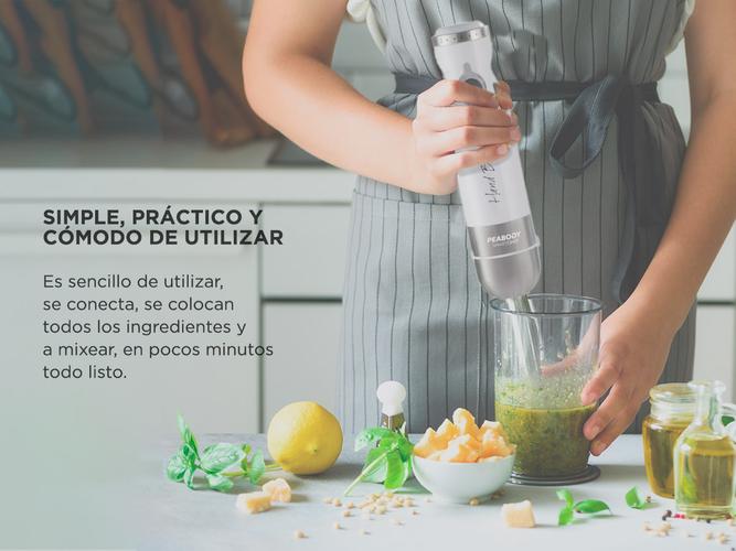  Mixer Mini Procesadora Peabody Smartchef PE-LMA327  800W - 2