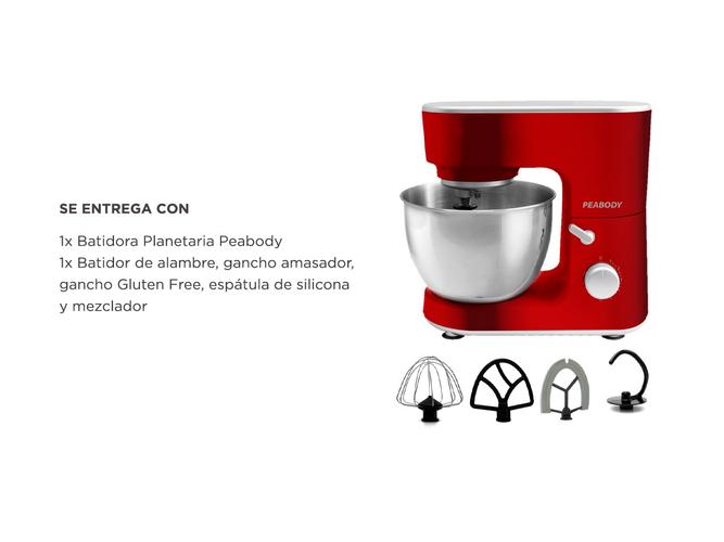Batidora Planetaria Peabody PE-BM102R 1000Watts - 5