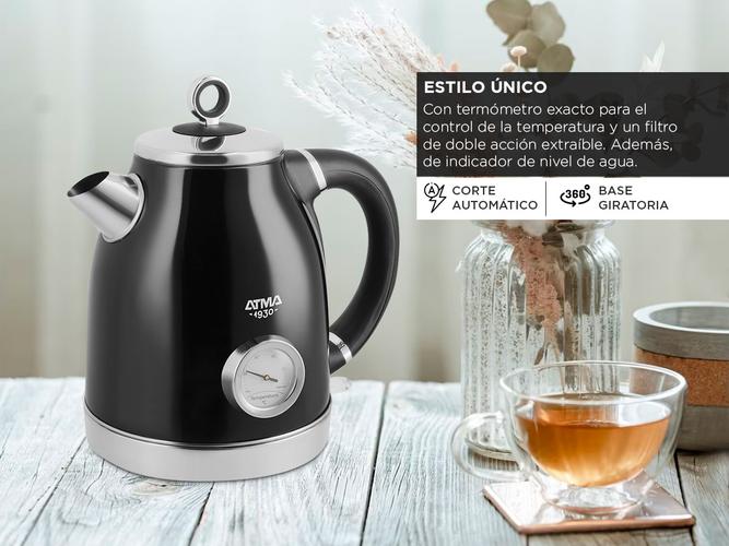 Pava Eléctrica Vintage Atma 1.7 Lts Negra PEAT21VB - 2