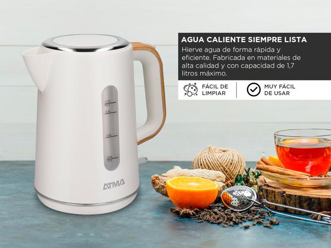 Pava Electrica Atma Jarra 1,7 Litros Nordica PEATW21W - 2