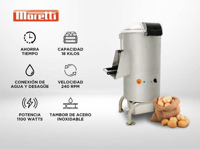 Pelador de Papas Moretti Peeler 18 1100 Watts - 1