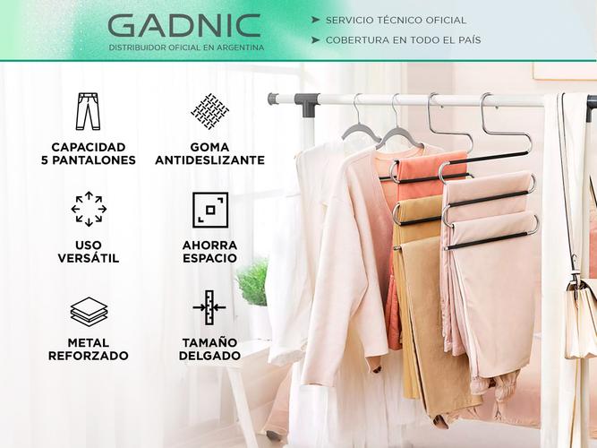 Percha Para 5 Pantalones Gadnic Metal Antideslizante  - 1