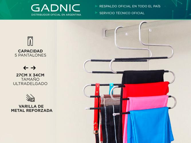 Kit x2 Percha Para 5 Pantalones - 1