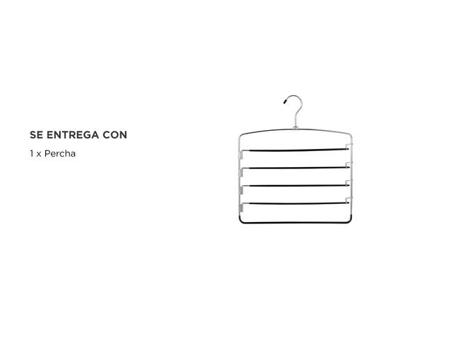 Percha para Pantalón Jean Gadnic PER4 Antideslizante 5 Pantalones - 4