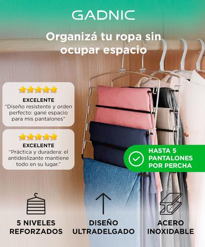 Percha para Pantalón Jean Gadnic PER4 Antideslizante 5 Pantalones - 1