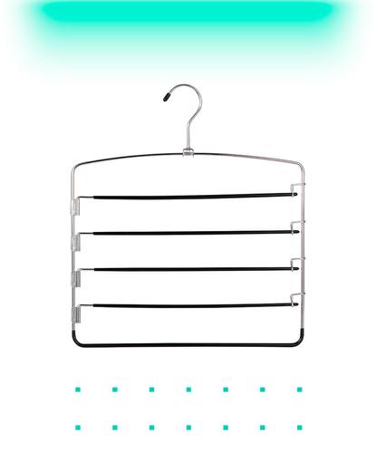 Percha para Pantalón Jean Gadnic PER4 Antideslizante 5 Pantalones - 5