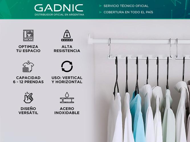 Organizador de Perchas Gadnic PER5 Armario Placard Ropero - 1