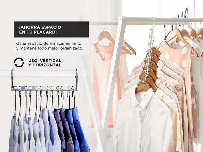 Organizador de Perchas Gadnic PER5 Armario Placard Ropero - 2