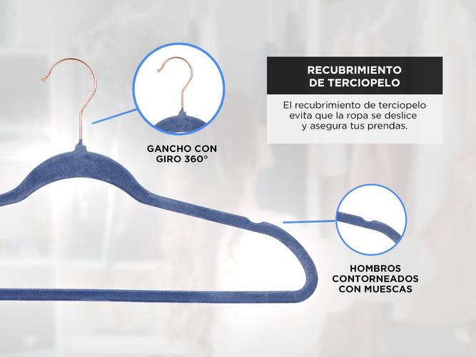 Perchas de Terciopelo Gadnic Antideslizantes - 3