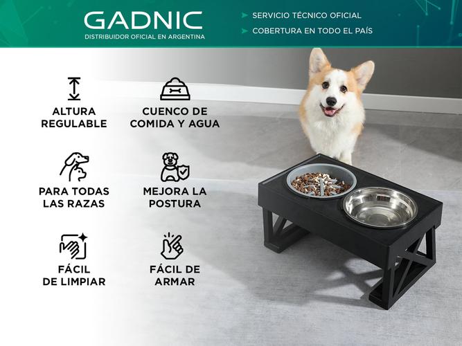Cuenco Elevado Mueble para Mascotas Gadnic PET09 Platitos de Agua y Comida - 1