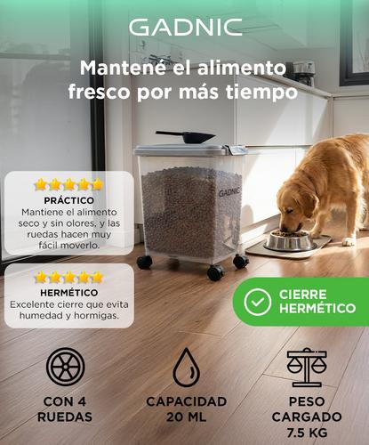 Contenedor Hermético Gadnic Para Alimentos de Mascotas 20L - 1