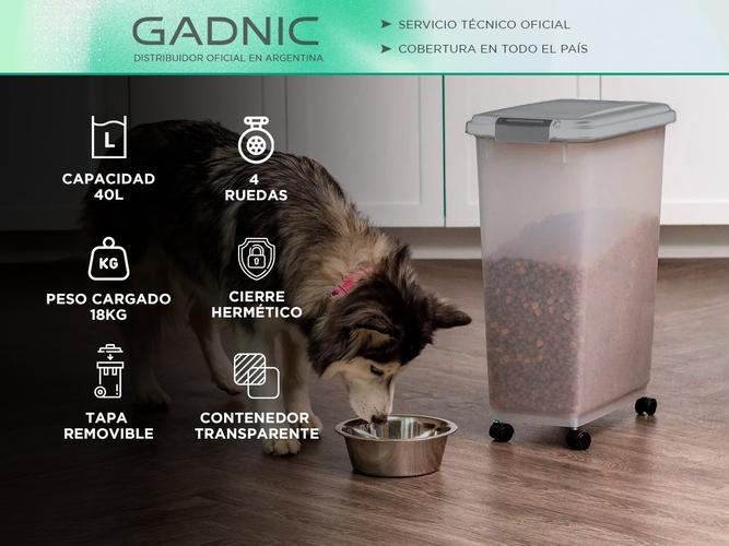Contenedor Hermético Gadnic Para Alimentos de Mascotas 40L - 1