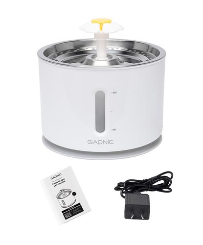 Fuente De Agua Recirculante Gadnic Para Perros Y Gatos Acero Inoxidable 2.4L  - 6