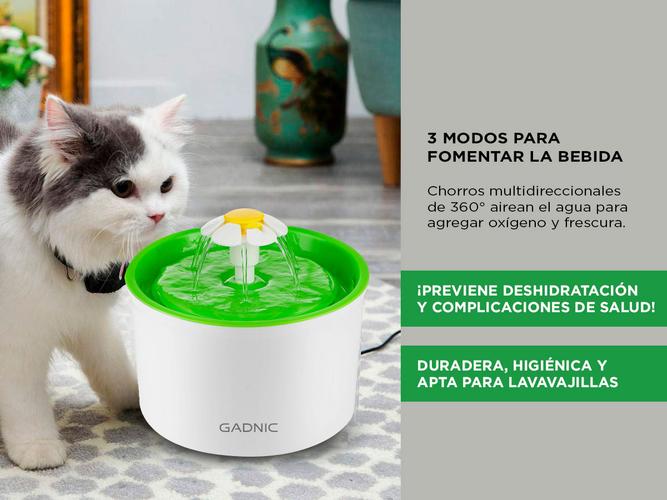 Fuente De Agua Recirculante Gadnic PB2000 Para Perros Y Gatos 1.6L - 2