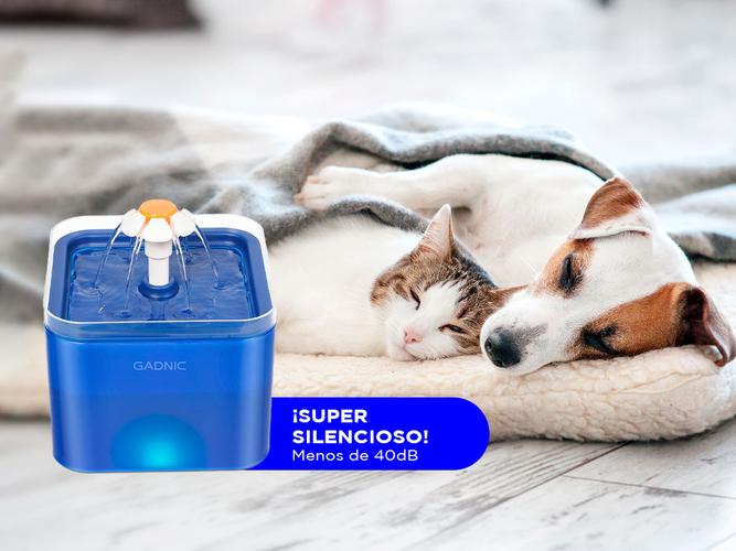 Fuente De Agua Silenciosa Gadnic Bebedero para Mascotas 2l - 4