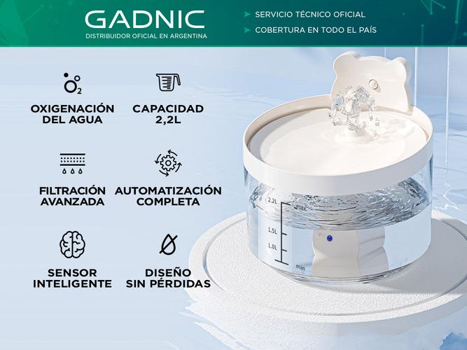 Bebedero Automático de Agua Gadnic Con Sensor Inteligente Para Mascotas - 1
