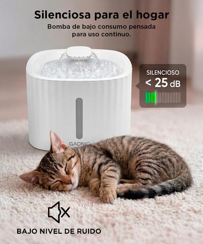 Bebedero Fuente De Agua Gadnic Silenciosa Para Mascotas - 4