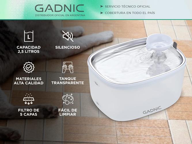 Bebedero Automatico Gadnic Para Mascotas 2 5 Litros - 1