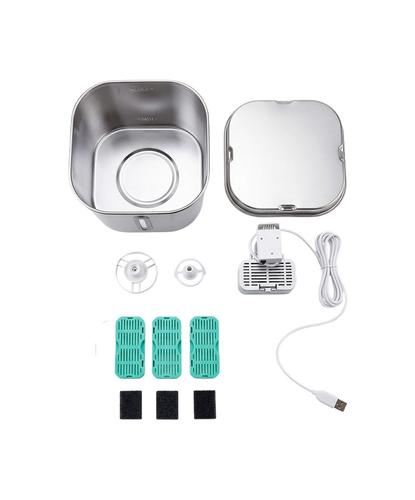 Bebedero Para Mascotas Gadnic Acero Inoxidable 304 Luz Led Agua Recirculante  - 6