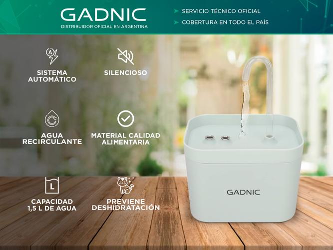 Bebedero Fuente Para Beber Automático Gadnic PET09 Recirculación de Agua - 1