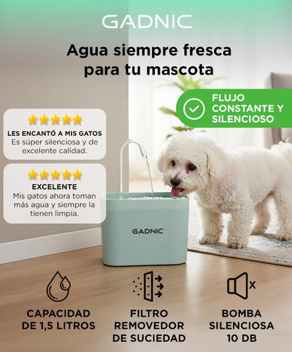Bebedero Fuente Para Beber Automático Gadnic PET09 Recirculación de Agua - 1