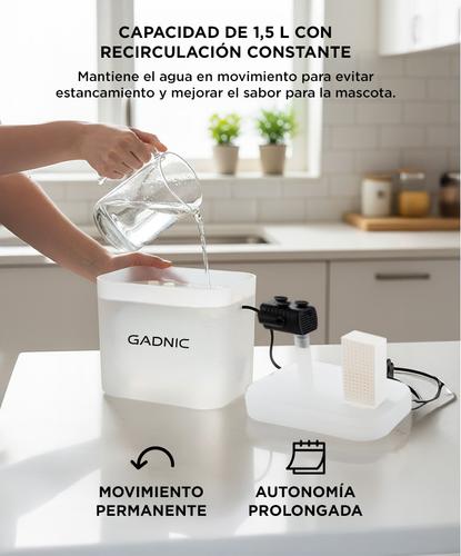 Bebedero Fuente Para Beber Automático Gadnic PET09 Recirculación de Agua - 4