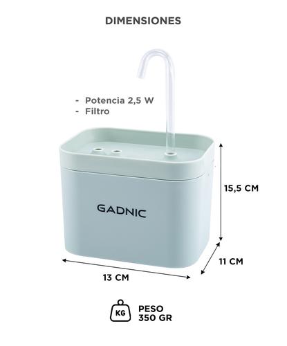 Bebedero Fuente Para Beber Automático Gadnic PET09 Recirculación de Agua - 5