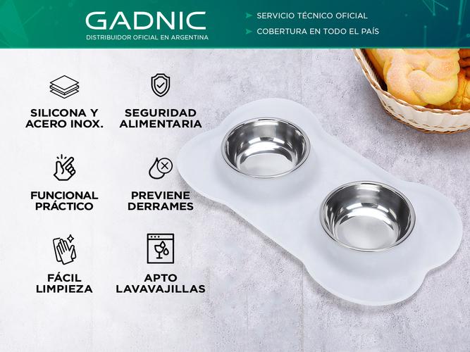 Comedero Doble Gadnic Para mascotas - 1