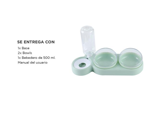  Comedero Bebedero Gadnic PTCM1 Gatos Perros Anti Vuelco - 6