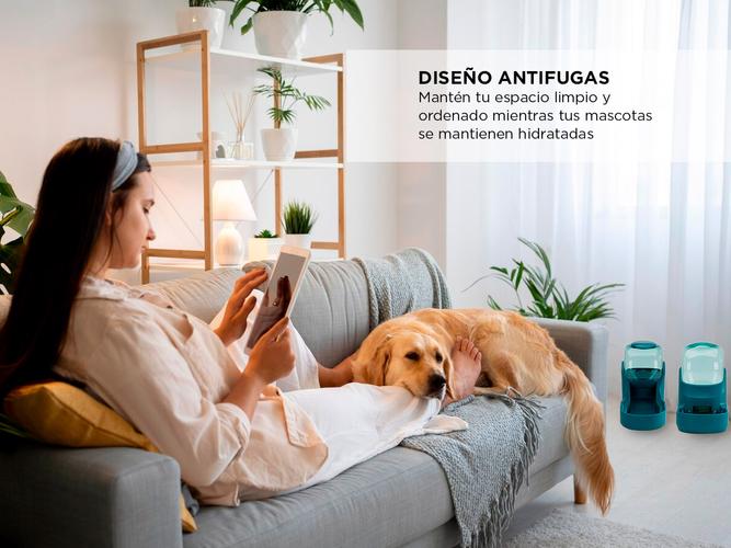 Set Alimentador Comedero + Bebedero Automáticos Gadnic PETC06 Para Mascotas - 3